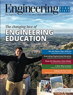 cover of spring summer 2016 issue of engineering penn state magazine